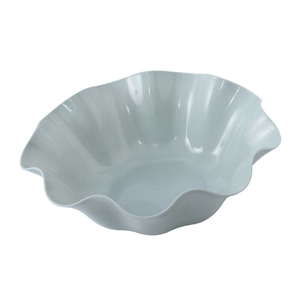 Fruit Plate Lotus Leaf Shape Snack Storage Tray Blue