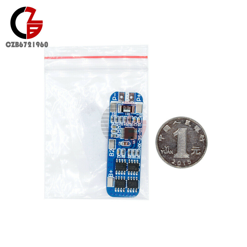 5pcs 10A 3.7V 3S Li-ion Lithium 18650 Battery PCB Protection Board BMS Charger