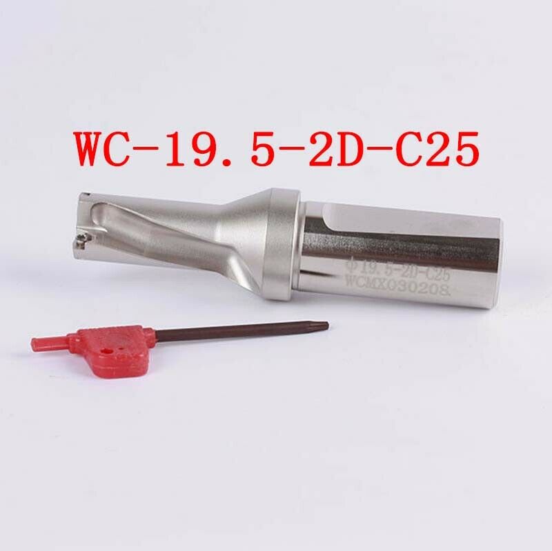 Φ19.5-2D-C25 19.5mm-2D U drill indexable drill For WCMX030208 CNC U drill insert