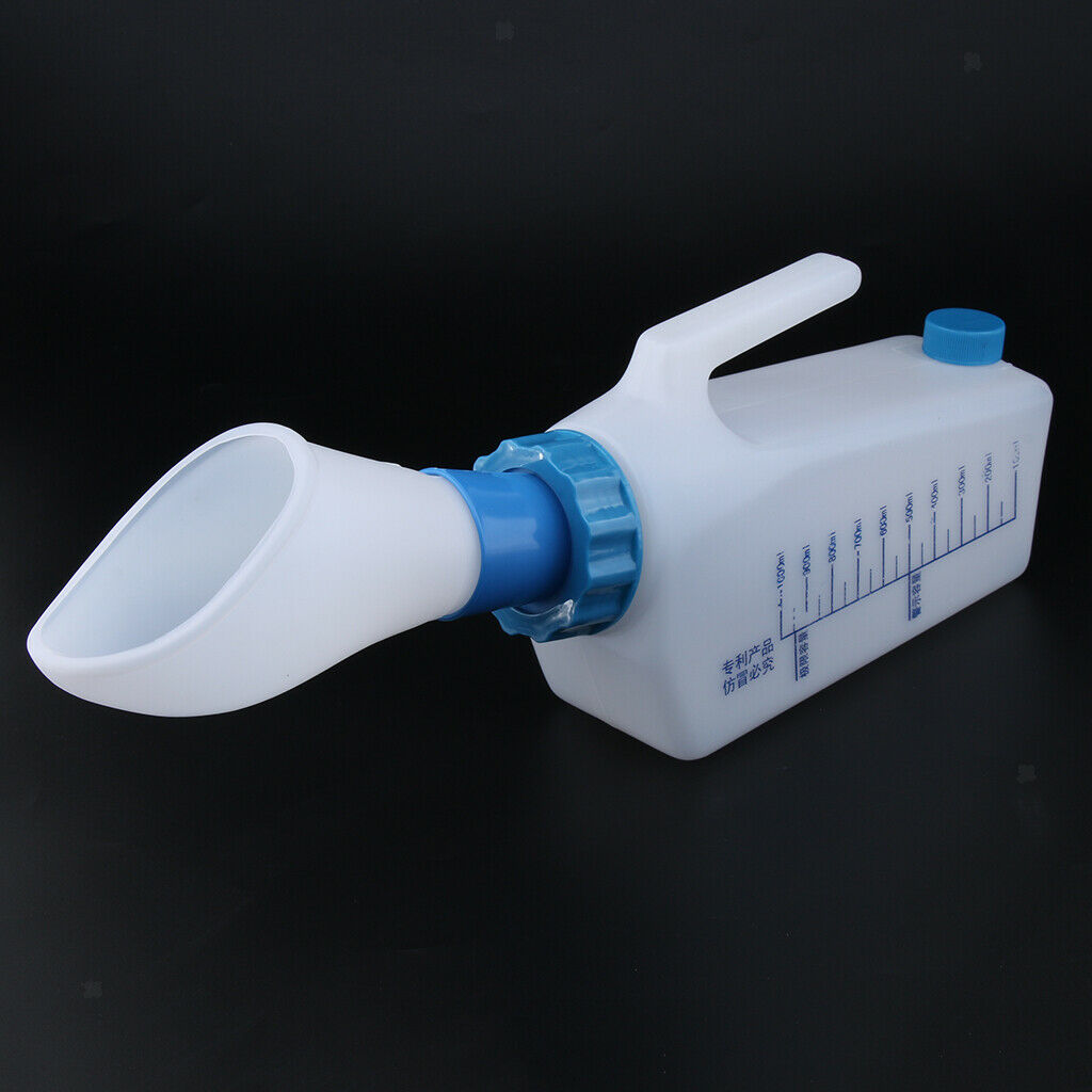 2x Elder Patient Female Urinal Bottle Pee Bottle Night Drainage Container