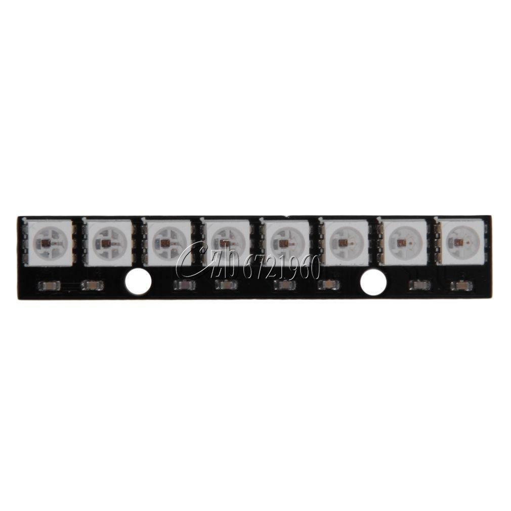 Black 8-Bit WS2812 5050 RGB LED Lamp Panel Board Rainbow LED Precise for Arduino