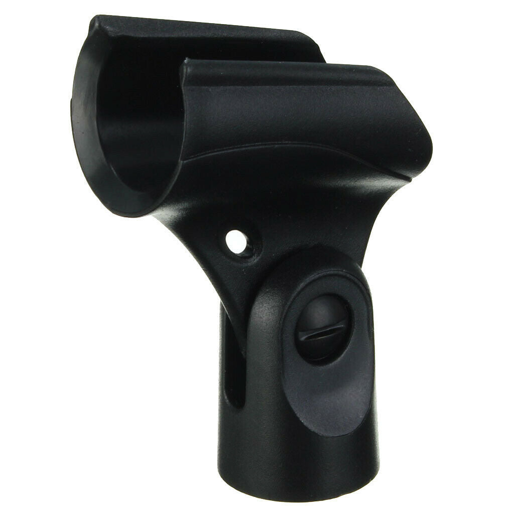5/8 Inch Black Plastic For All The Microphone Mic Clip Microphone Clamp