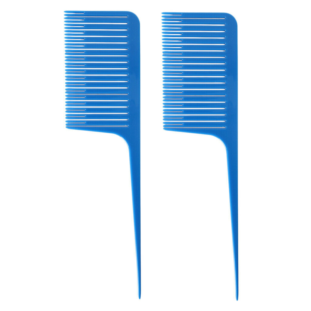 2pcs Pro ABS Weaving Highlighting Foiling Hair Combs Hair Coloring Styling