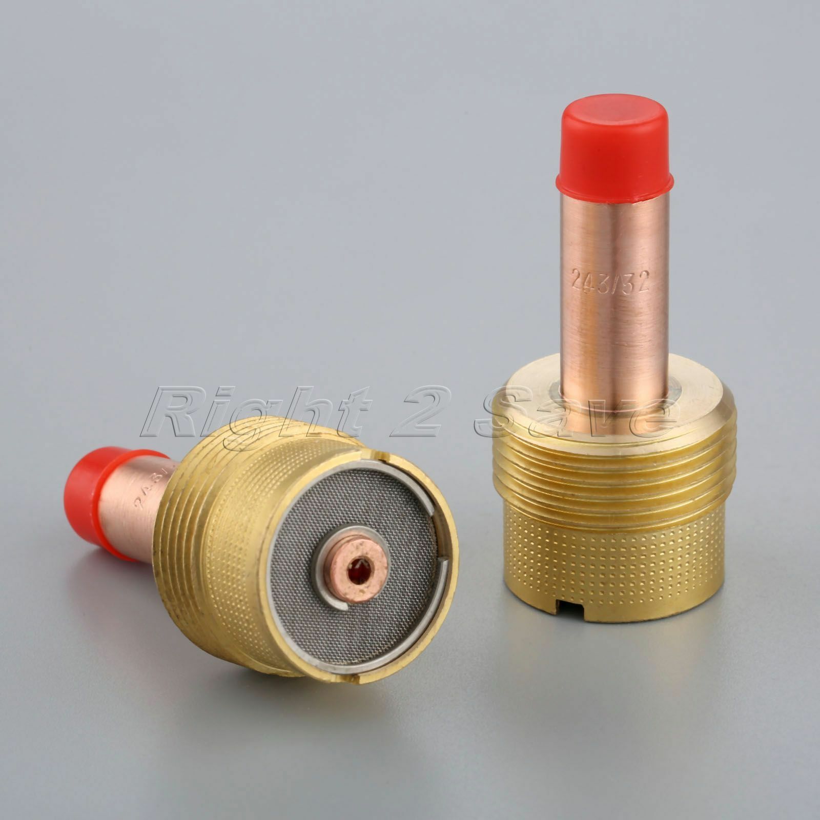 New 2pcs 45V64 3/32" TIG Gas Lens Collet Bodies for 17/18/26 Torch Accessories
