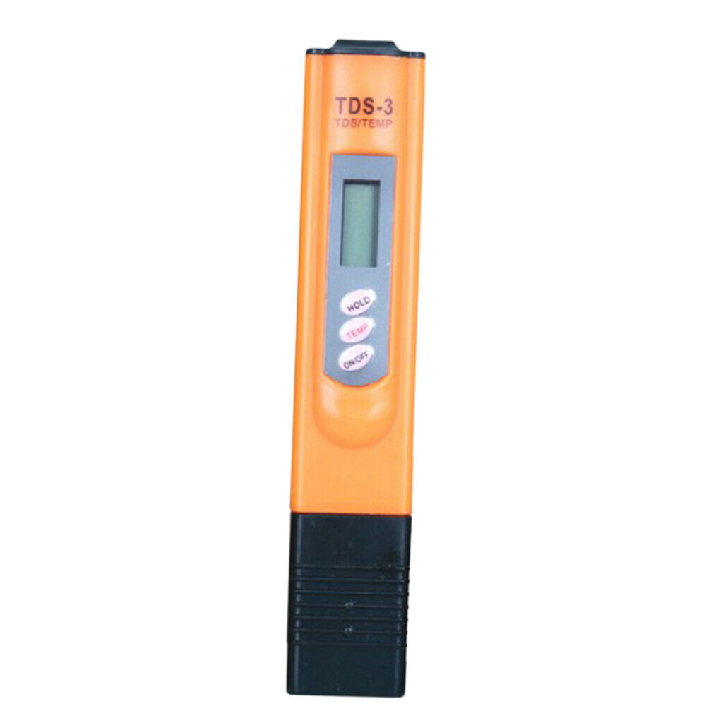 Precise TDS Meter Digital Water Tester for Hydroponics, Aquariums Orange