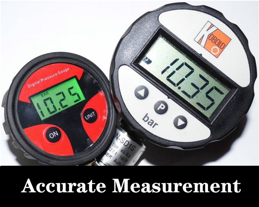 Digital Display Meter For Air Pump Manometer Tire Pressure Gun 58*22 1PC