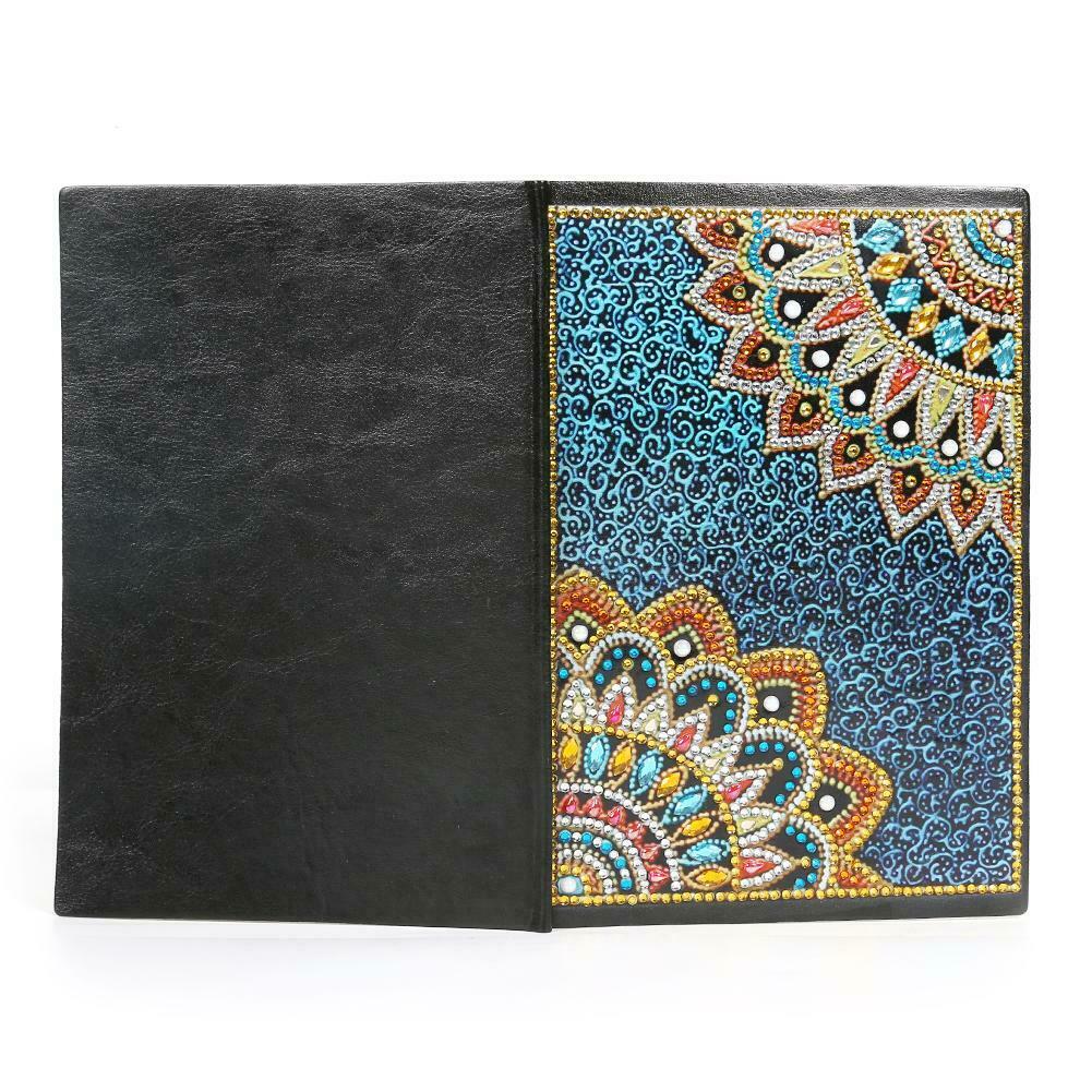 DIY Mandala Special Shaped Diamond Painting 60 Sheets Students A5 Notebook @