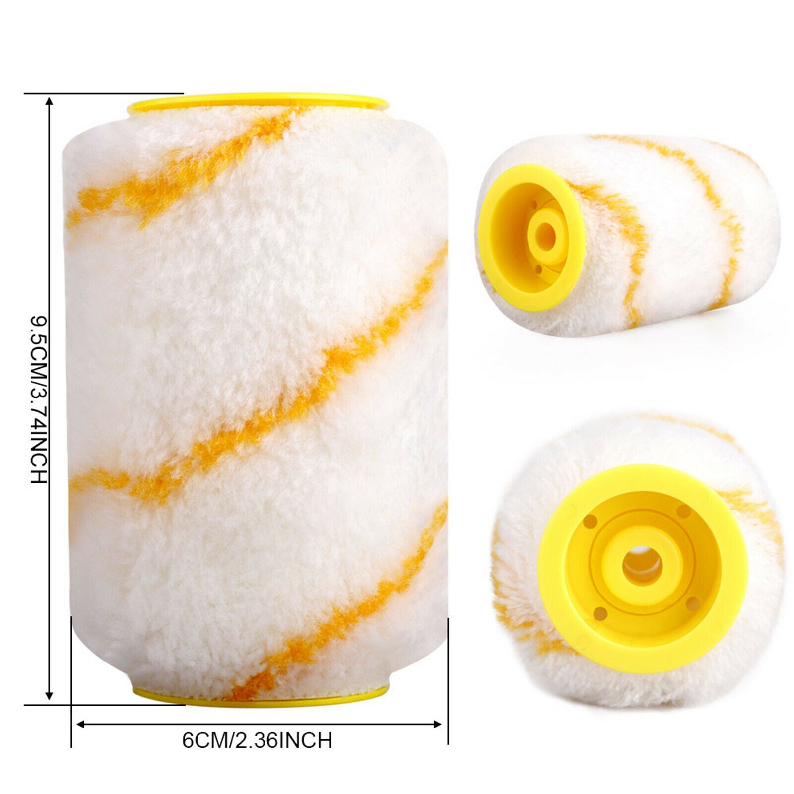 2Pcs Multiuse Paint Edger Roller Brush Doors Painting Decorative Paint Brush