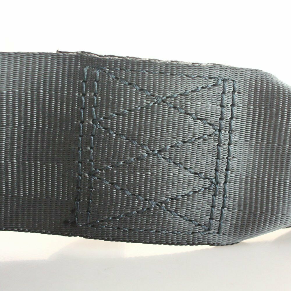 Pair 2 Point Fixed Seat Belt Safety Belt Adjustable Clip Auto Universal Grey