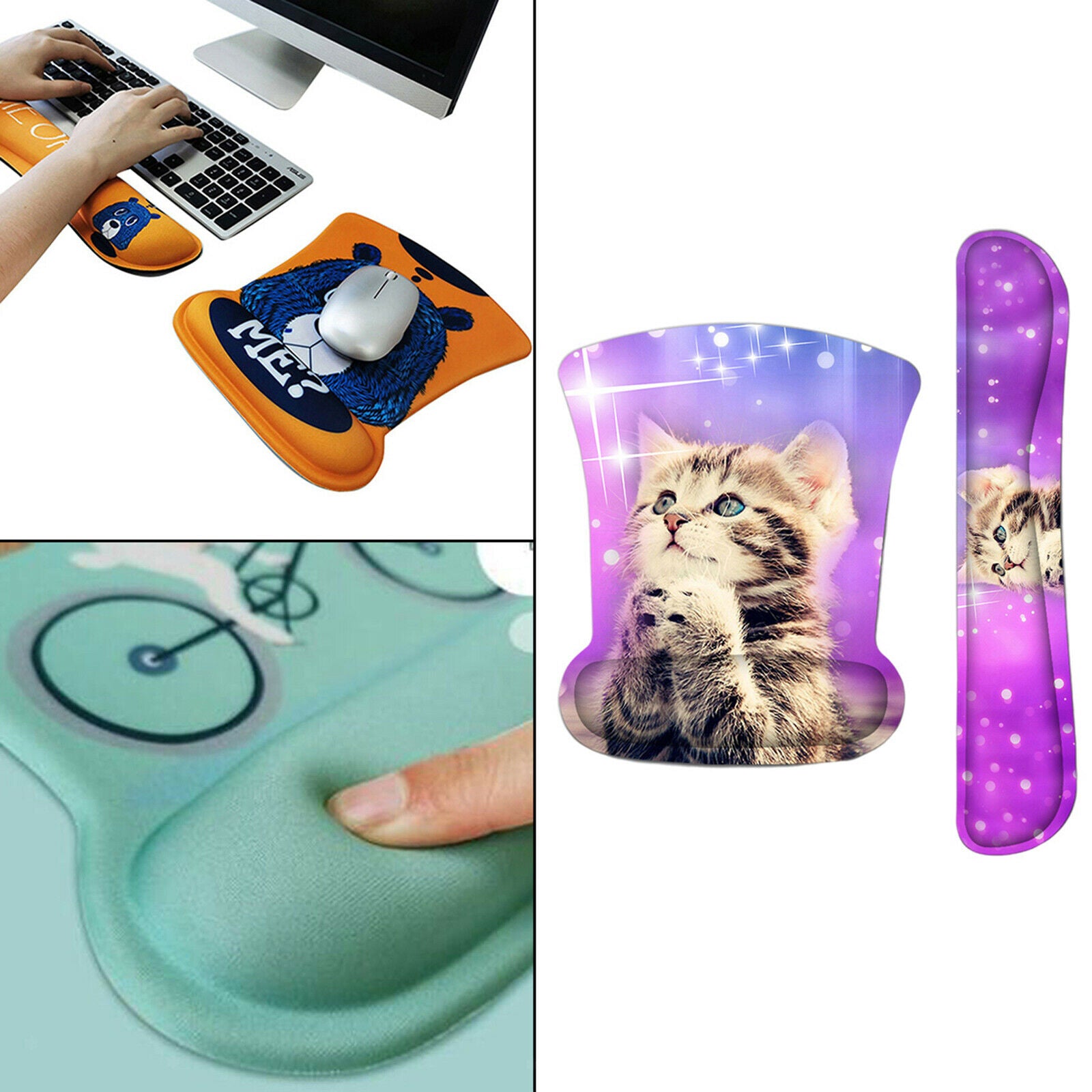 Mouse Mat and Wrist Support Guard for Computers Office Use Home Supplies