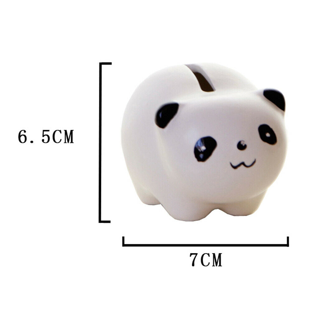 Cute Cartoon Animals Design Ceramic Money Saving Bank White Panda