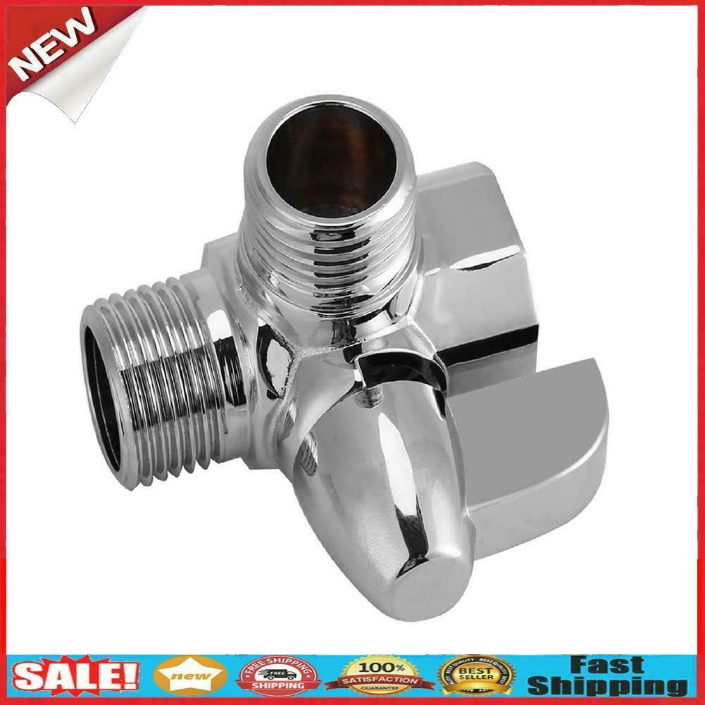 Brass G1/2 3-Way Shower Arm Diverter Valve Chrome Plated for Hand Shower @