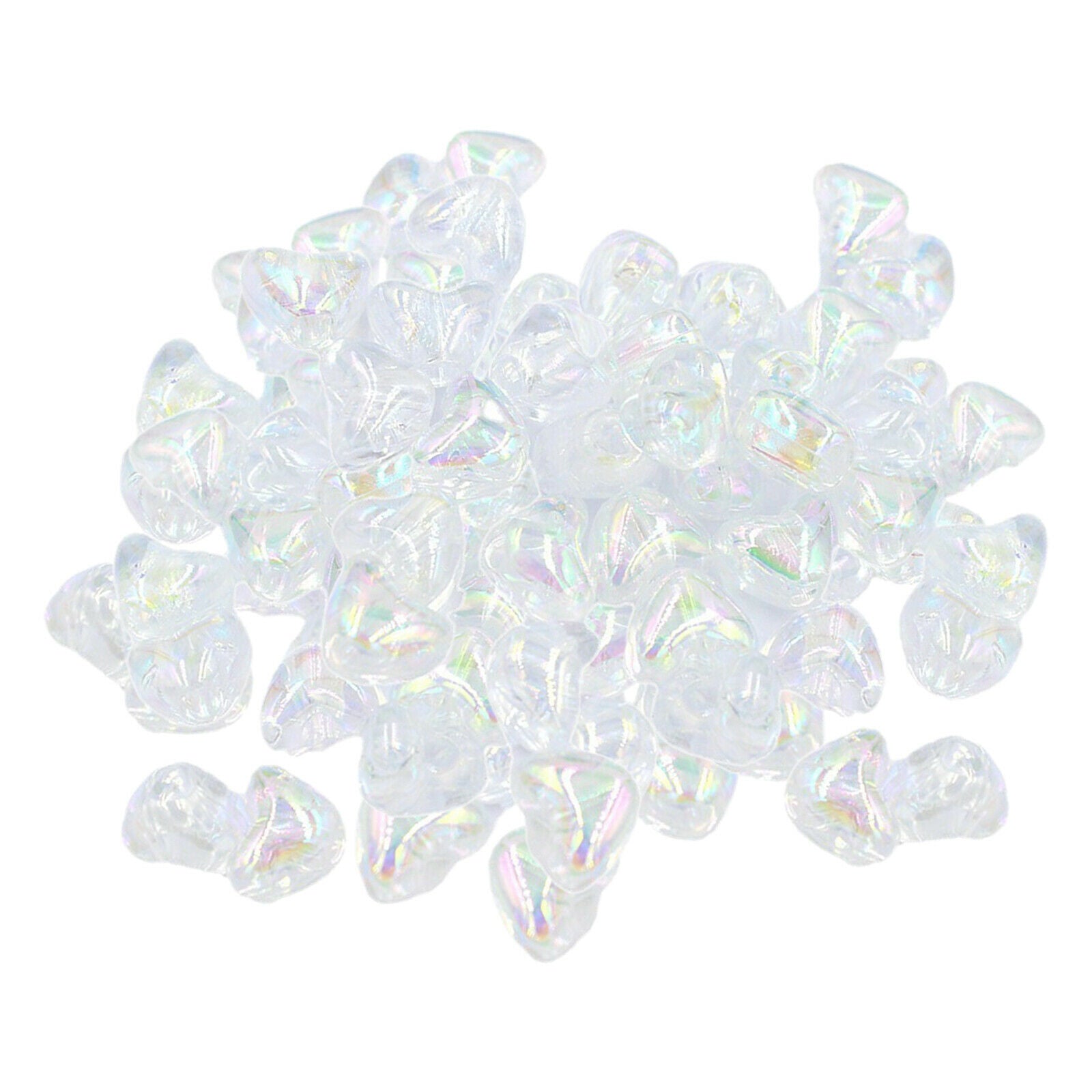 200x Heart Shaped Loose Beads Spacer Beads DIY Bracelet Jewelry Making Kid's