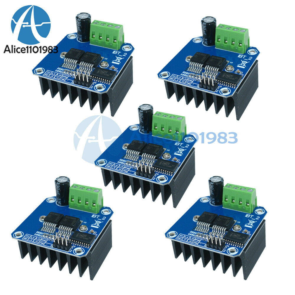 5PCS DC 43A Double BTS7960B Stepper Motor Driver H-Bridge PWM For Arduino DIY