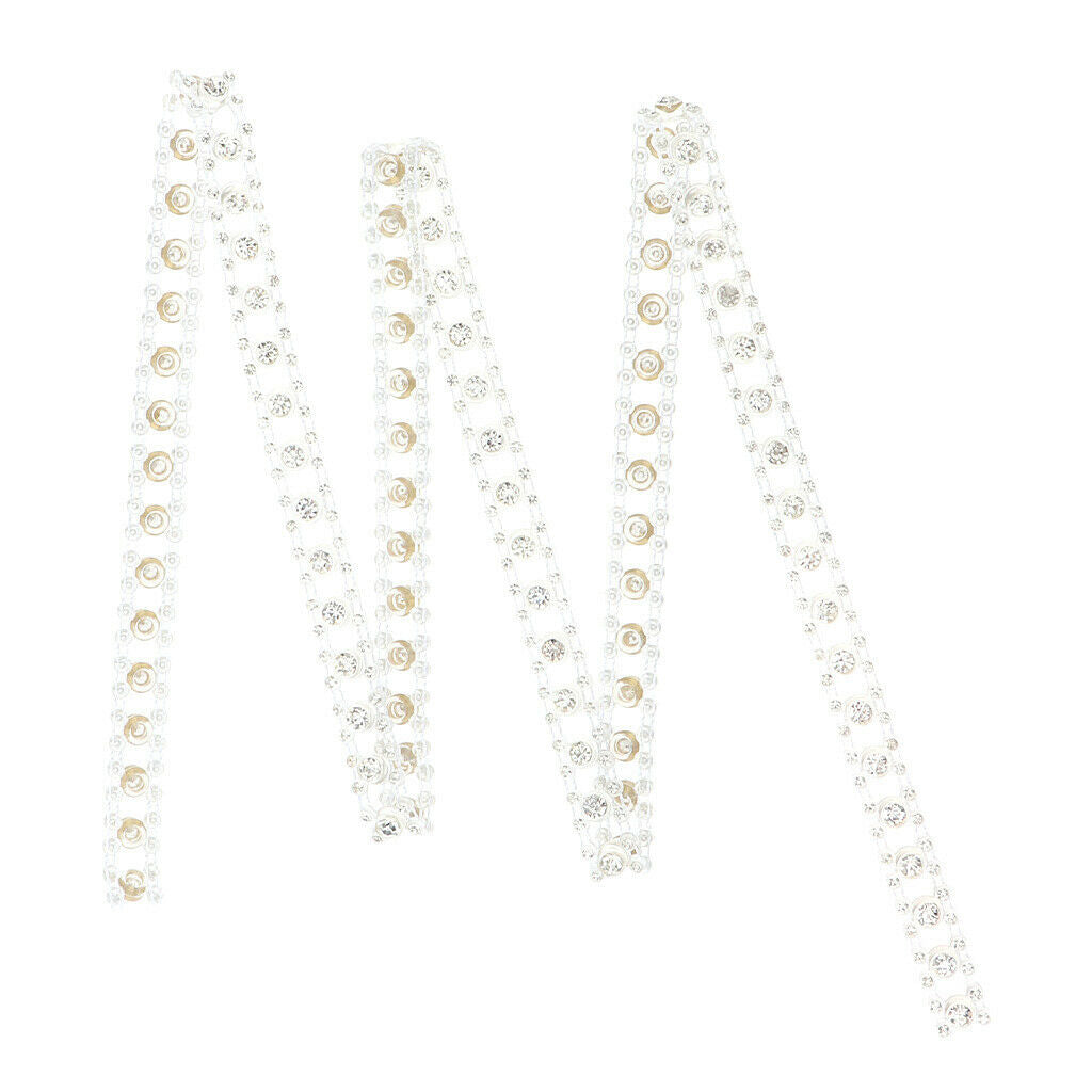 1 Yard Wedding Bridal Rhinestone Trim DIY Sewing Trimming for Wedding Bridal