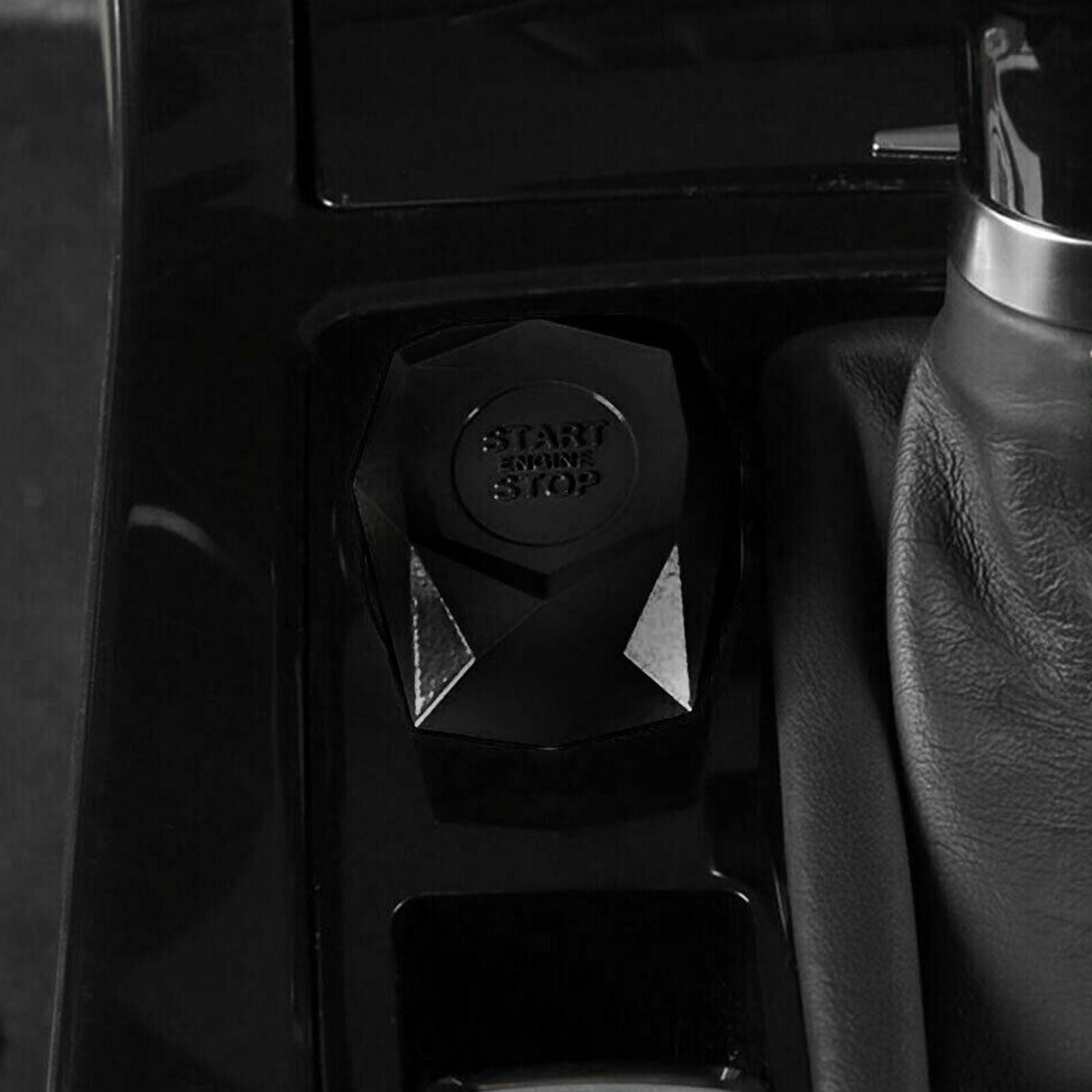Black Auto Car SUV Decorative Accessories Button Start Switch Protection Cover