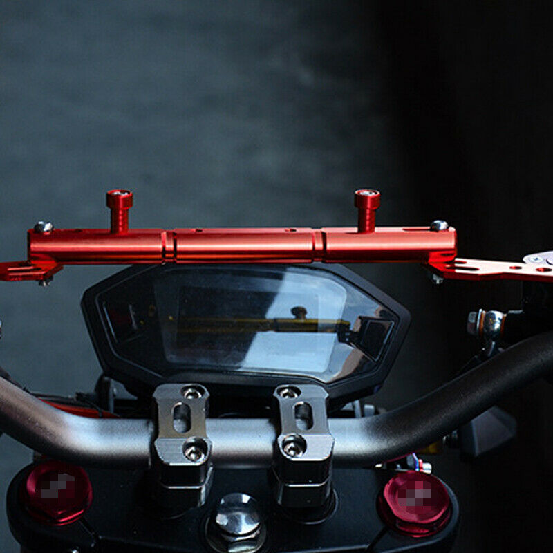 Motorcycle Scooter CNC Aluminum Balance Cross Handlebar Strength Lever Bar Red