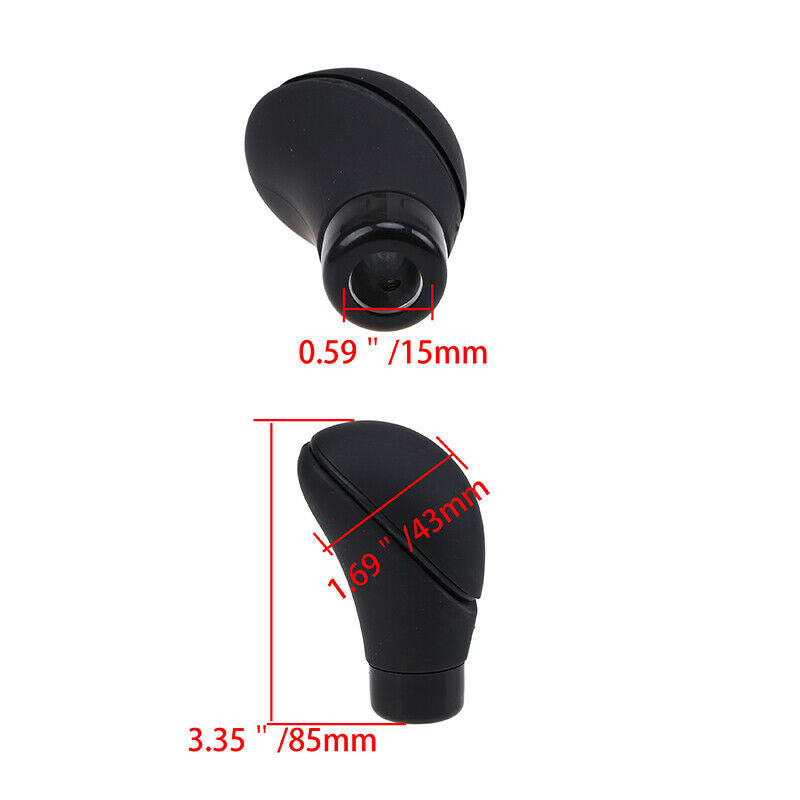 1pc Universal Car Manual Transmission Gear Shift Knob Shifter Lever Handle Black