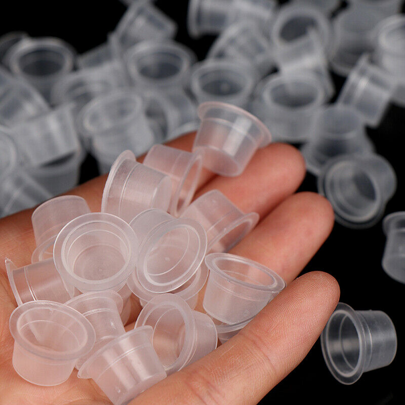 500pcs Tattoo Ink Cups Professional Tattoo Supplies Transparent Pigment CupsBDA