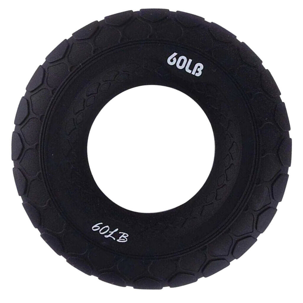 Portable 3inch 60LB Silicone Finger Gripper Ring Exerciser Strengthener