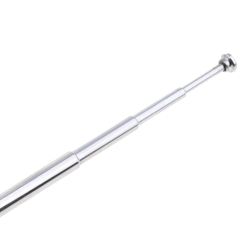 4 Section Telescoping Stainless Steel AM FM Radio Antenna 3.5mm Connector