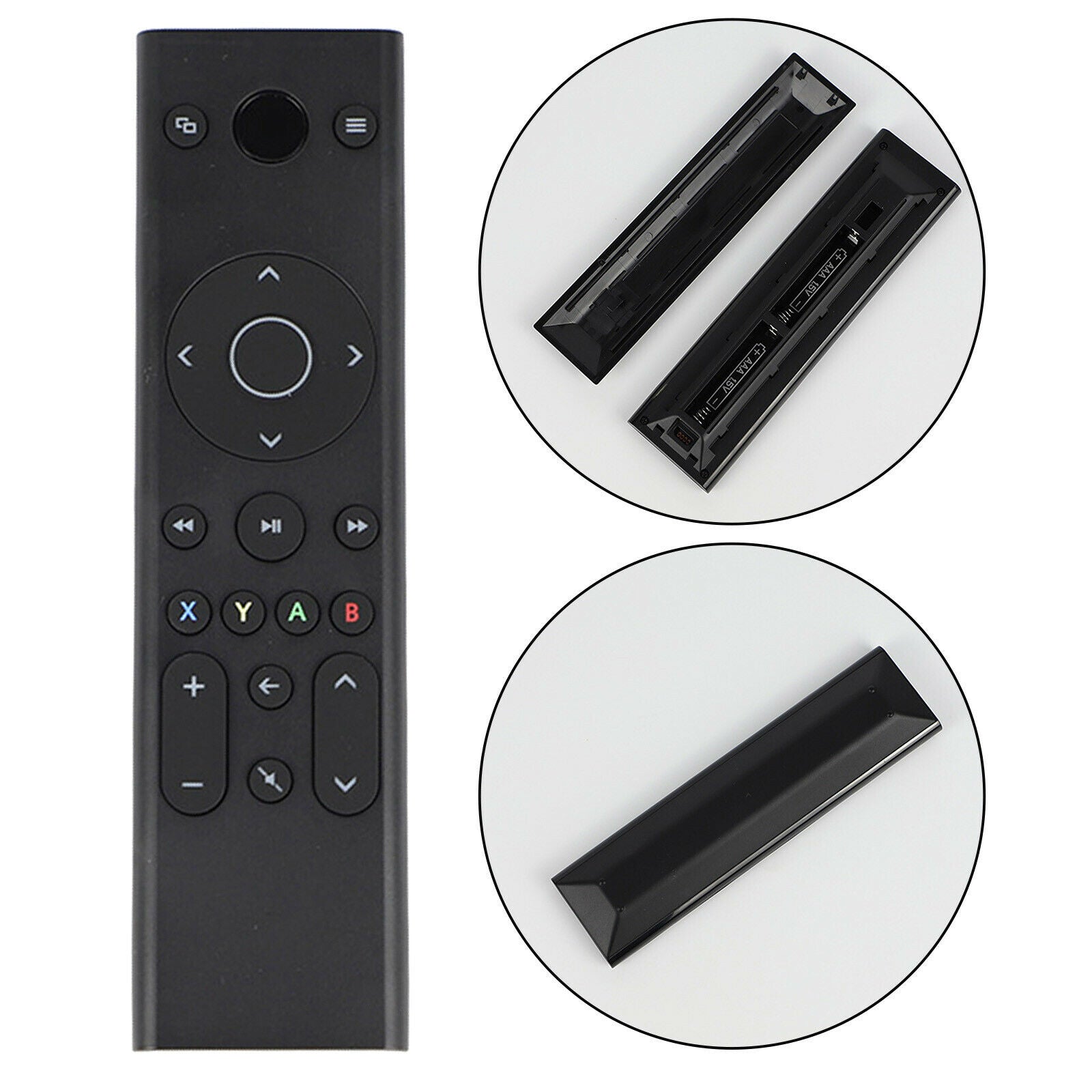 Media Remote Control for   One Console Gaming Black Spare Parts Durable