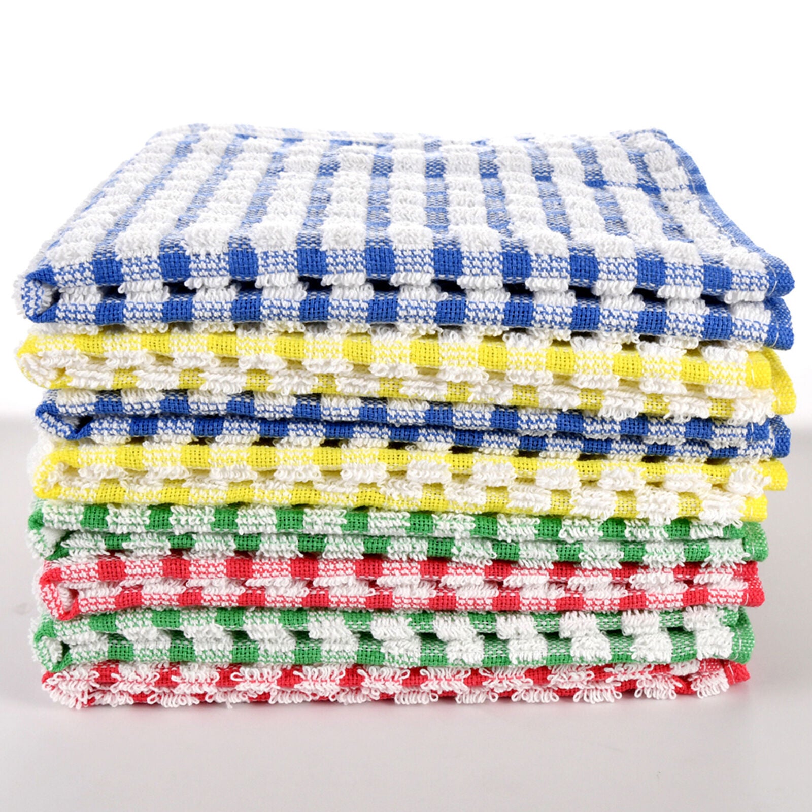 8pcs Dish Towels Dishcloth Kitchen Cleaning Cloths Absorbent Cotton Towel Rag