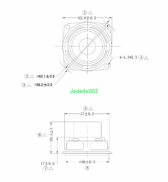 2pcs 52mm 4Ω 10W full-range Speaker 4ohm Rubber edge loudspeaker Home Audio Part