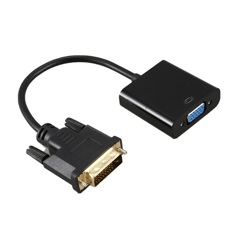DVI to VGA Adapter Cable 1080P DVI-D to VGA Cable 24+1 25 Pin DVI Male to 15 PN4
