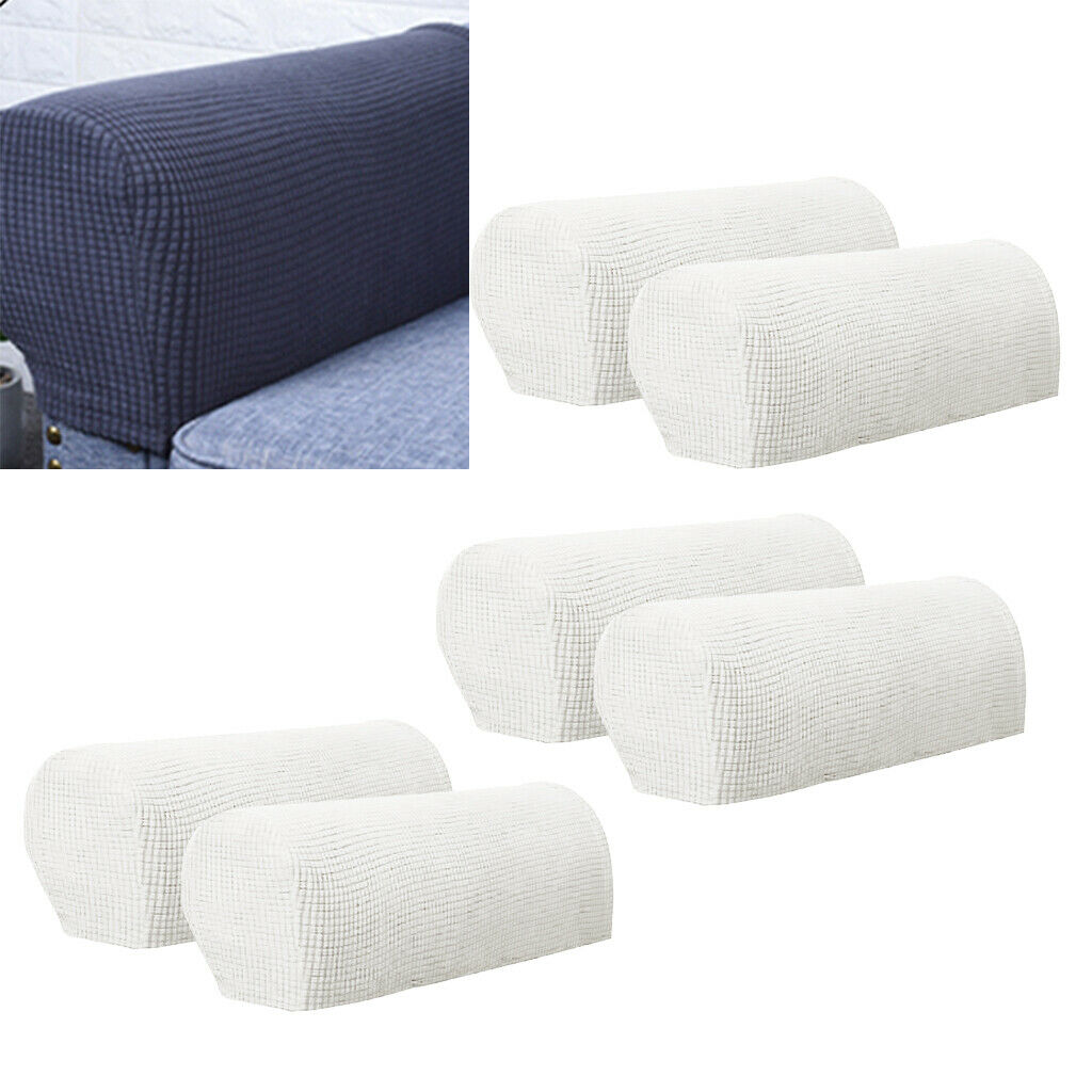 3 Pairs Stretch Armrest Covers Anti-Slip Stain Resistant Furniture Protector for
