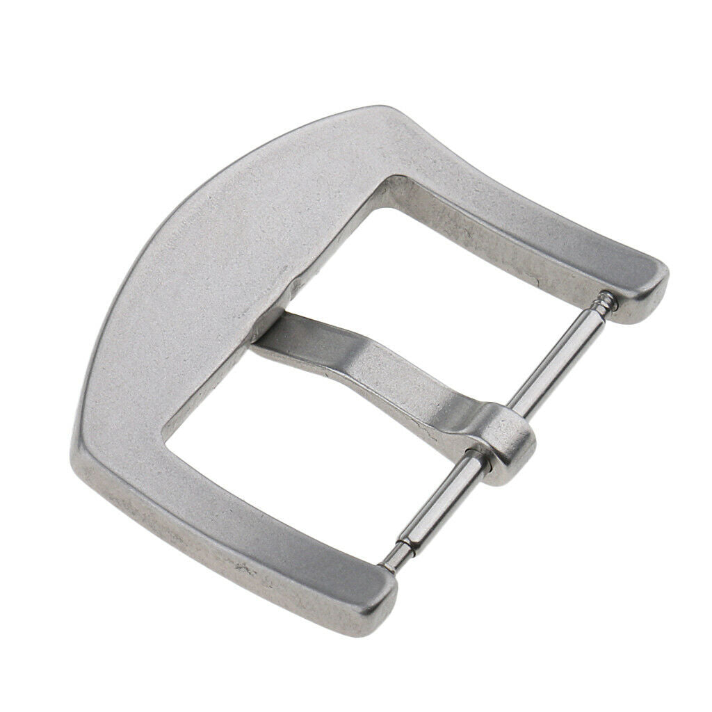 Matte Finished Stainless Steel Spring Bar Watch Strap Bands Buckle 22mm