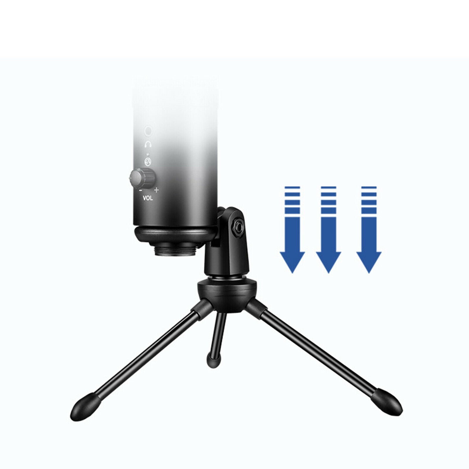 USB Cardioid Computer Microphone Compatible for Laptop Gaming Streaming Mic
