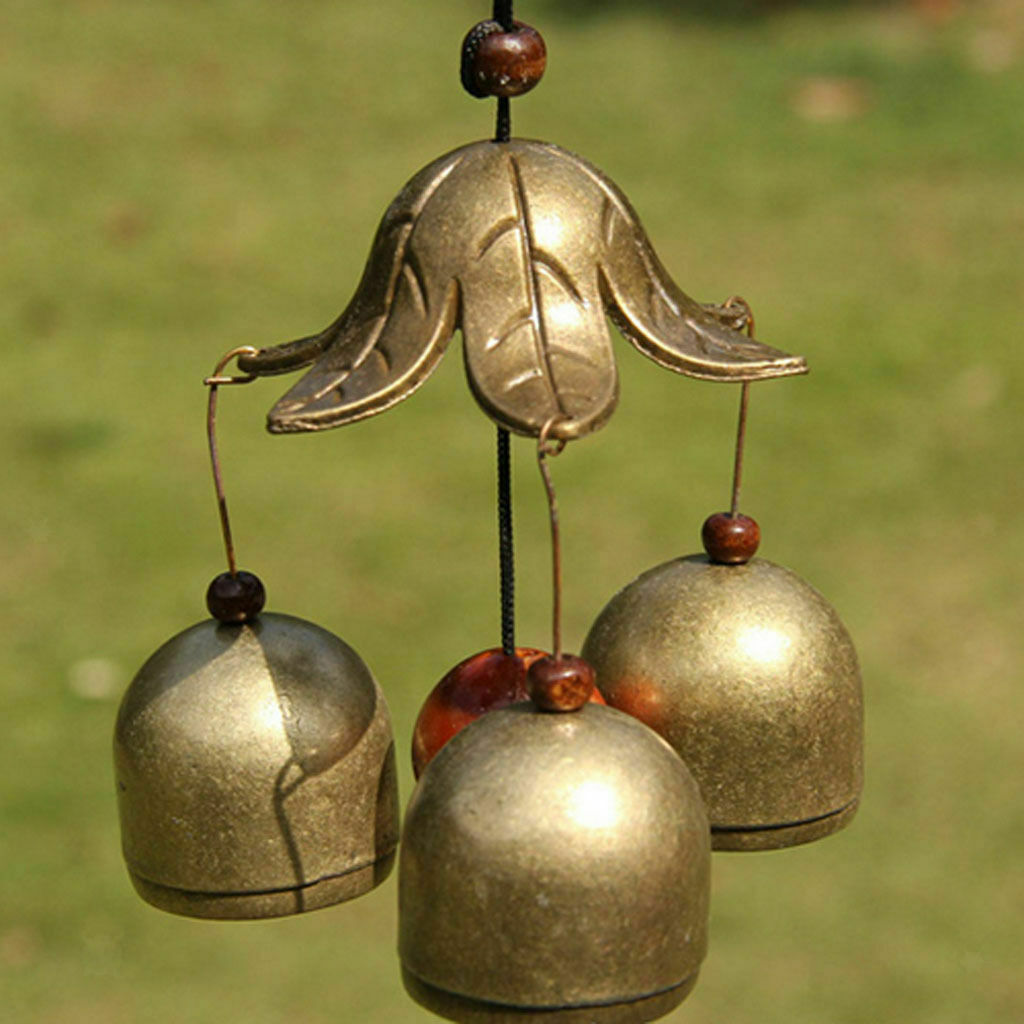 Pond Brass Big Bells Feng Shui Home Garden Hanging Wind Chime Ornament