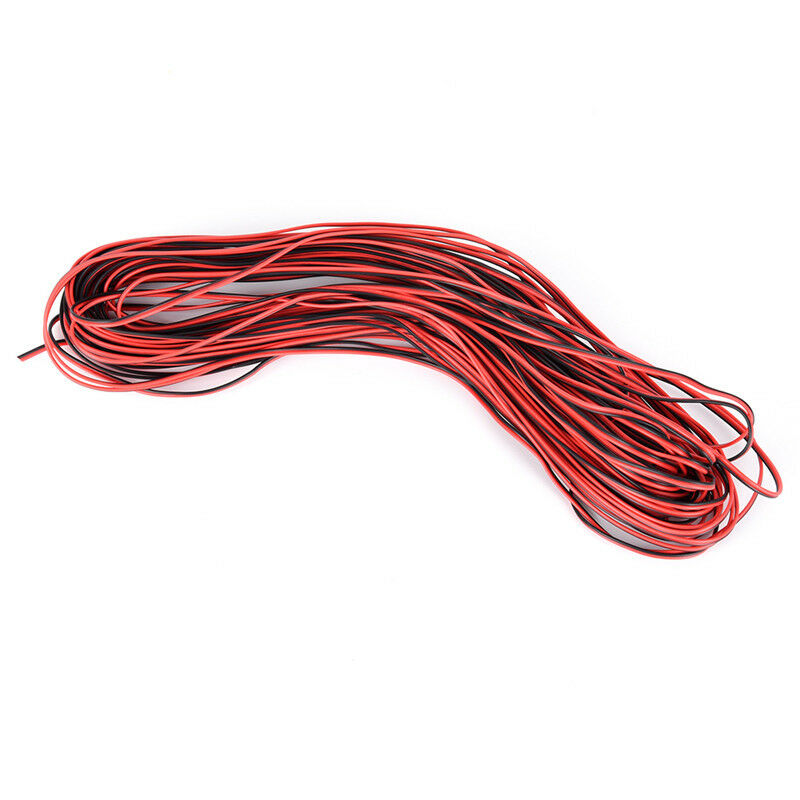 2Pin 10m Cars Motorcycle Electric Wire Cable Red/Black Connector For Led .l8