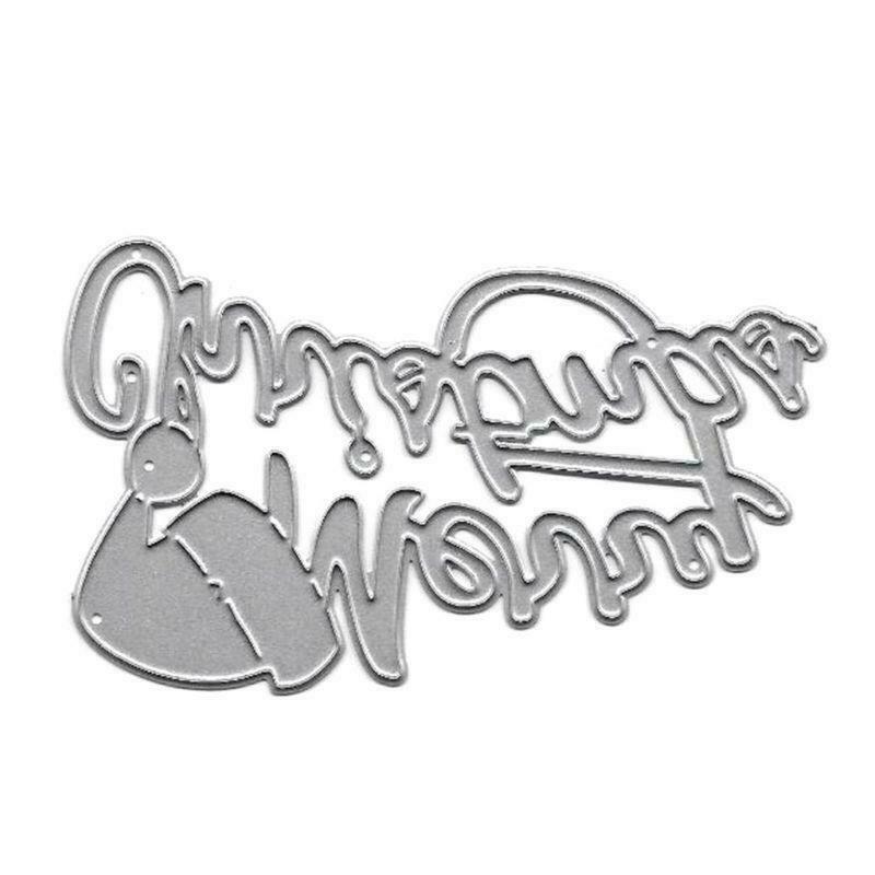 Merry Christmas Hat Metal Cutting Dies Stencil DIY Scrapbooking Album Stamp Card