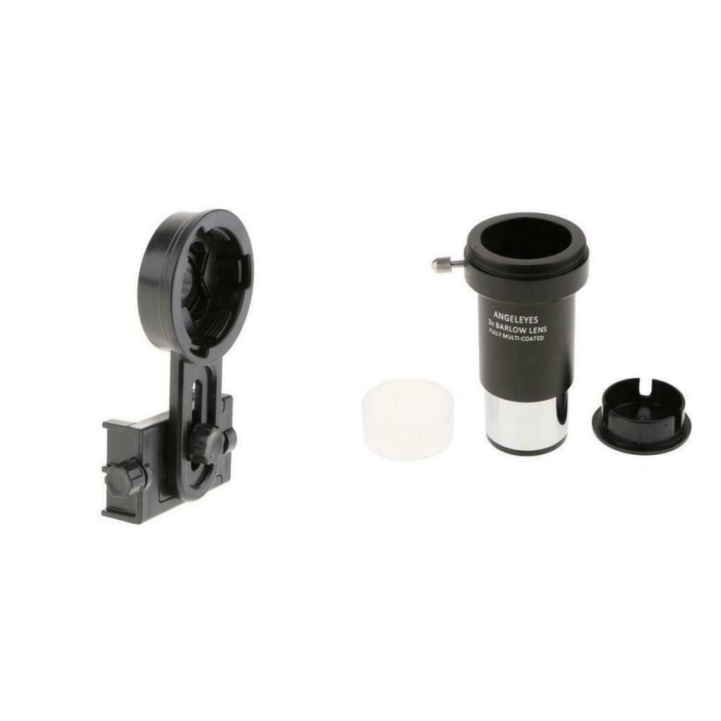 1.25inch Barlow Lens Eyepiece 3X for Celestron + Smart Phone Telescope Adapter