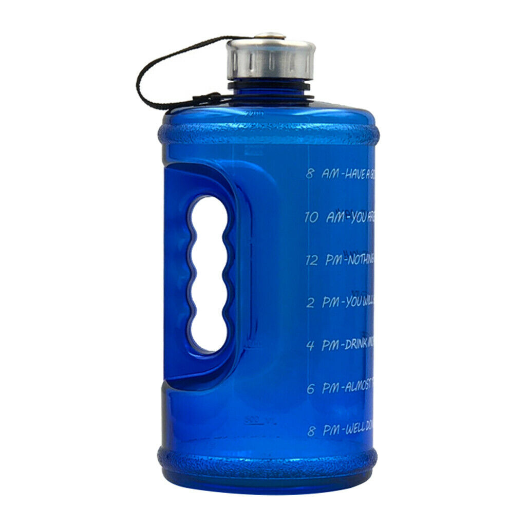 2pcs Water Bottle Reusable Jug Cup Outdoor Bike GYM Travel Hiking 2200ML