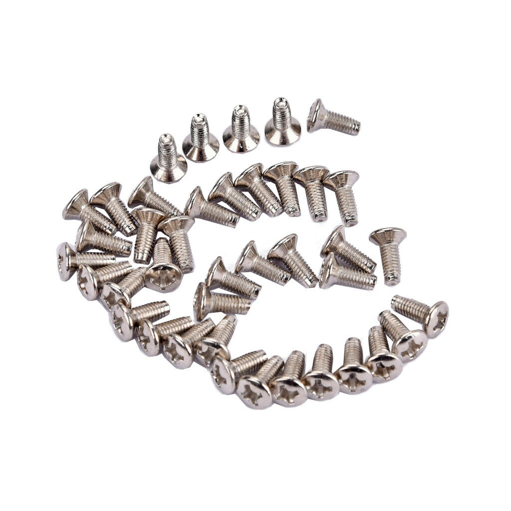 40 Pcs Durable Steel Guitar Screws Replacement for Musical Instrument Parts
