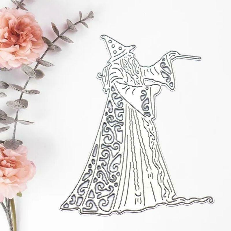 Halloween Wizard DIY Handicrafts Cutting Dies Metal Cutting Stencils Album