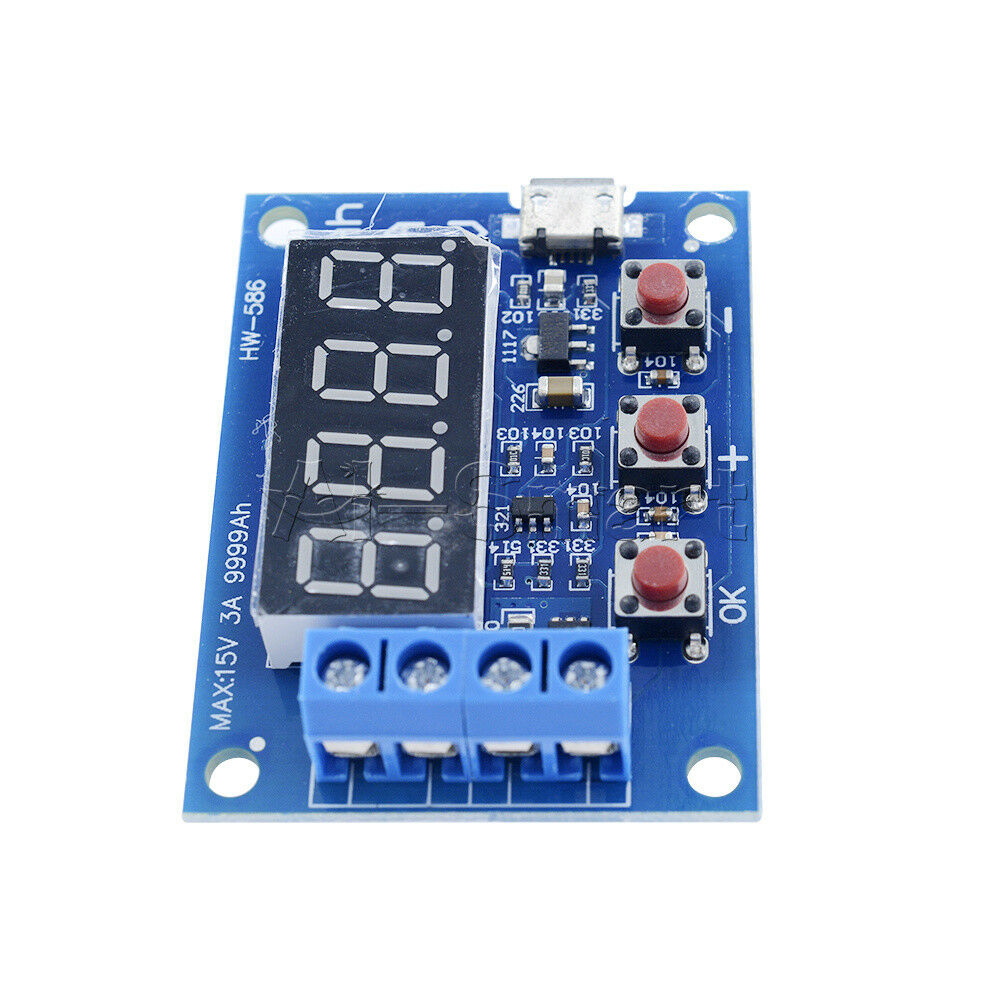 18650 li-ion lithium lead-acid Battery Capacity Meter discharge Tester 1.5v-12v