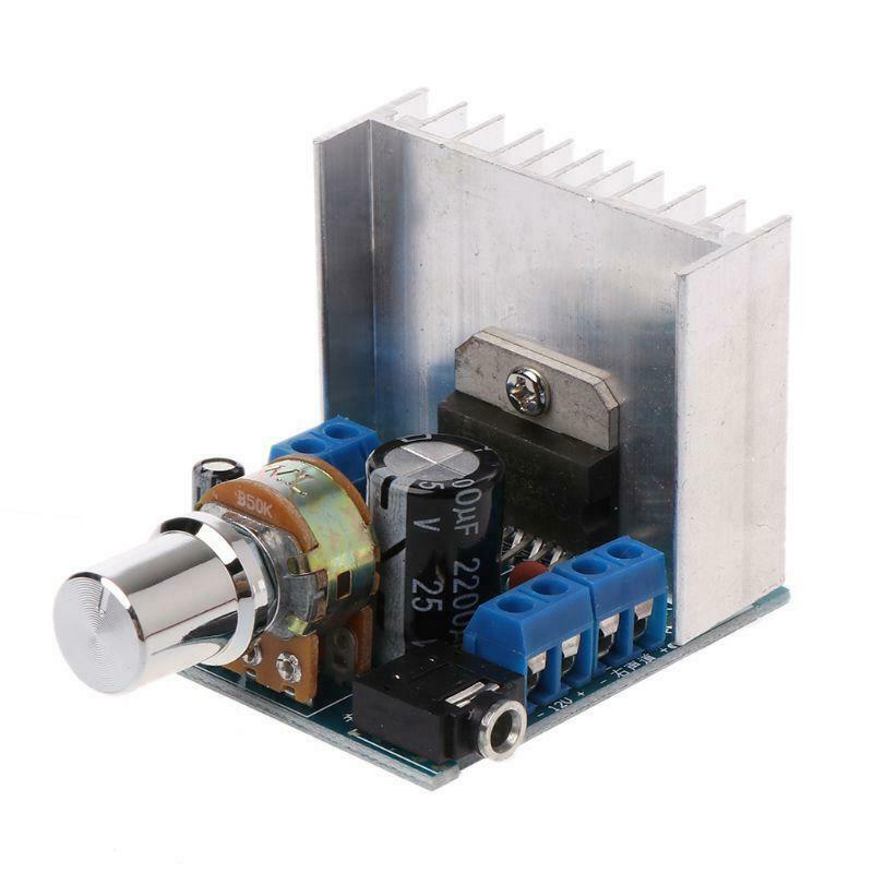 2x15W DC 9-15V TDA7297 Blue Dual Channel Digital Audio Power Amplifier Board
