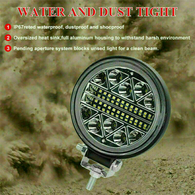 4x 4inch LED Work Light Bar 4WD Offroad SPOT Pods Round Fog ATV SUV Driving Lamp
