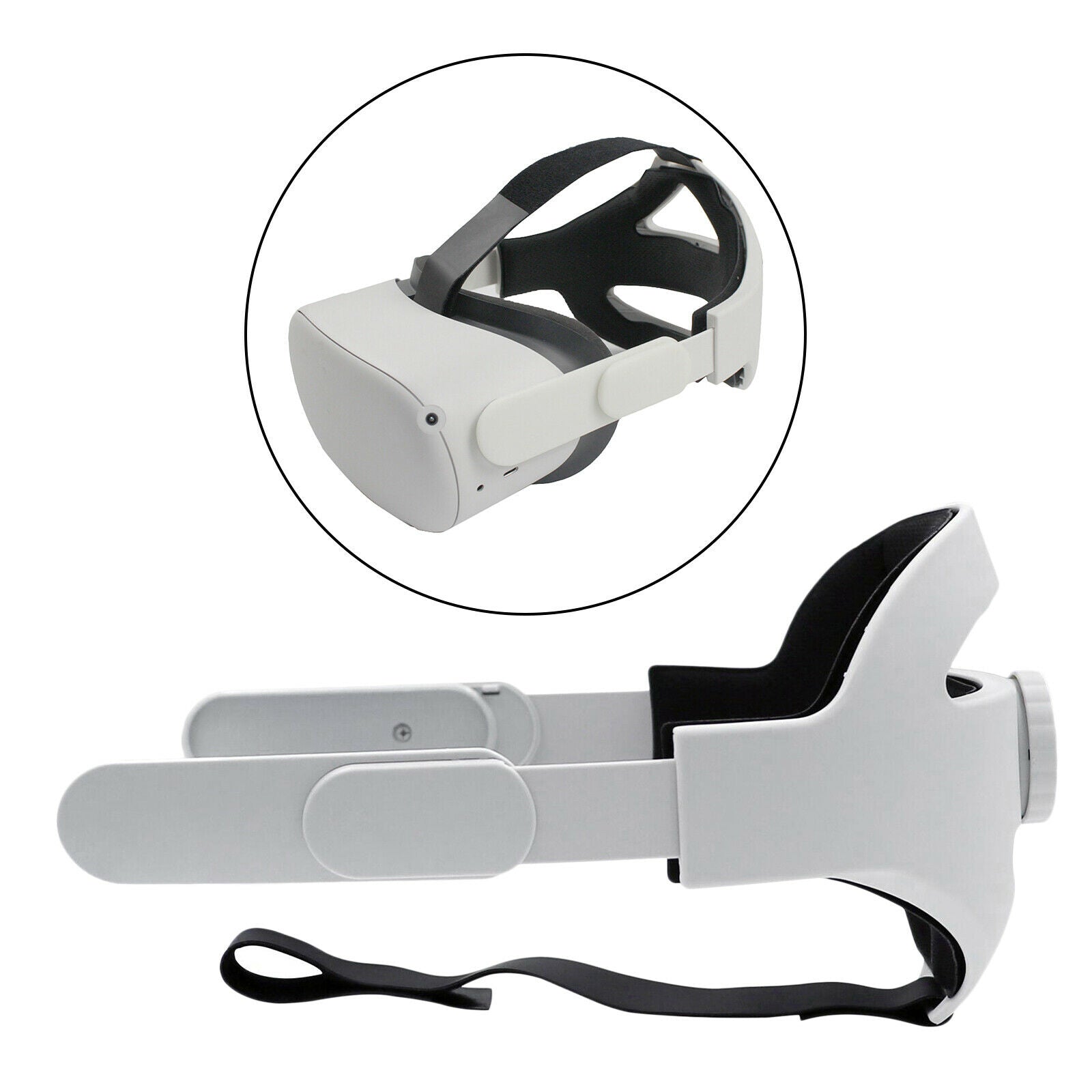 Adjustable Headband Head Strap Replaces for   Quest 2 w/ Head Cushion
