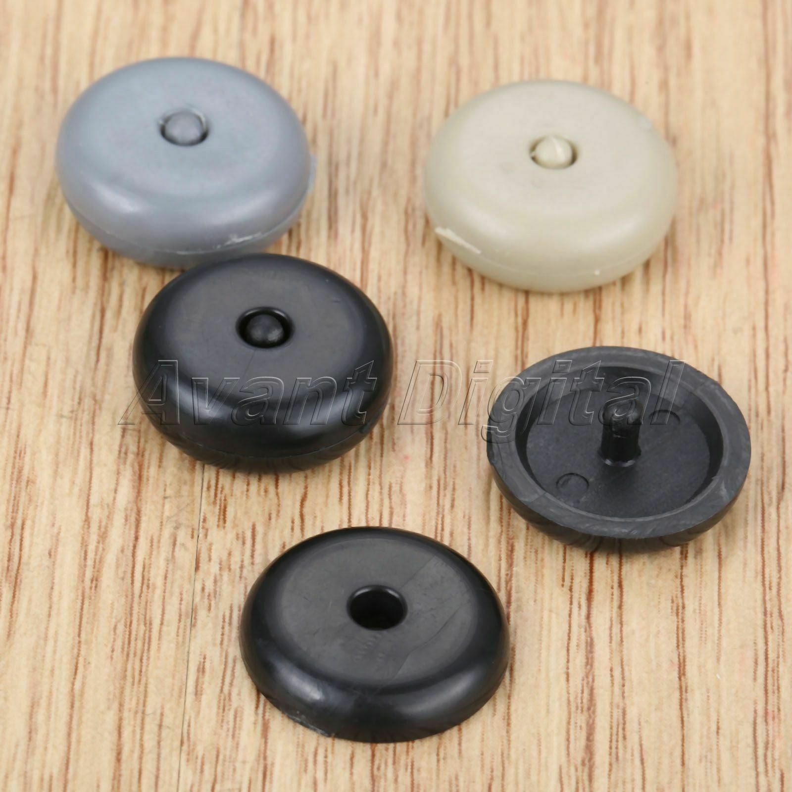 10 Pairs Black Clips Buttons Safe Belt Fasteners Interior Triming Accessories