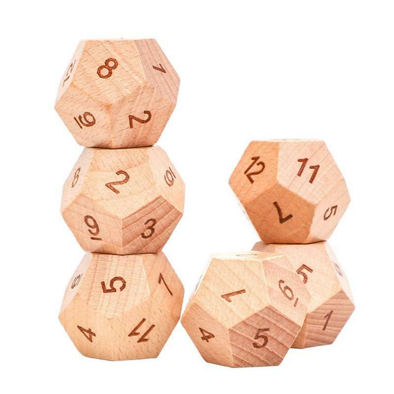 1Set Wooden Board Game Set Sensory Dice Game Indoor Party Game Board Accessory
