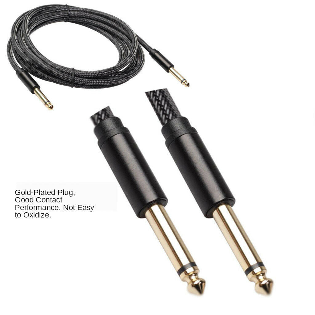 Male Male Converter Electronic Music 2 Core Cable Music Editor for Guitar 6m