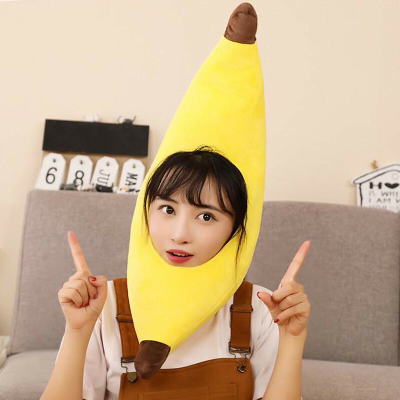 Costume Caps Kids Funny Banana Hat Novelty Fancy Dress Party Decor Accessory