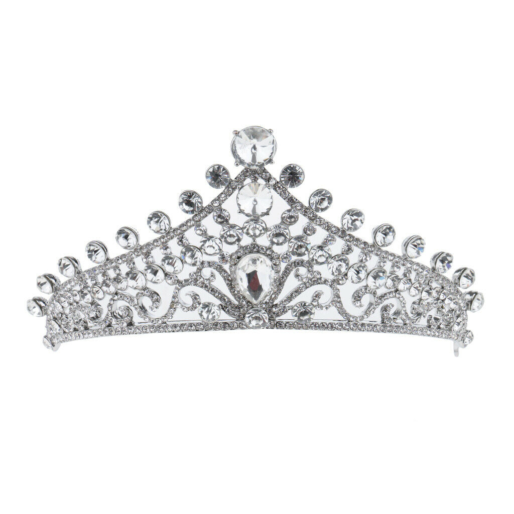 Royal Crystal 3A Zircon Crown Tiara Wedding Bridal Headband Hair Accessories