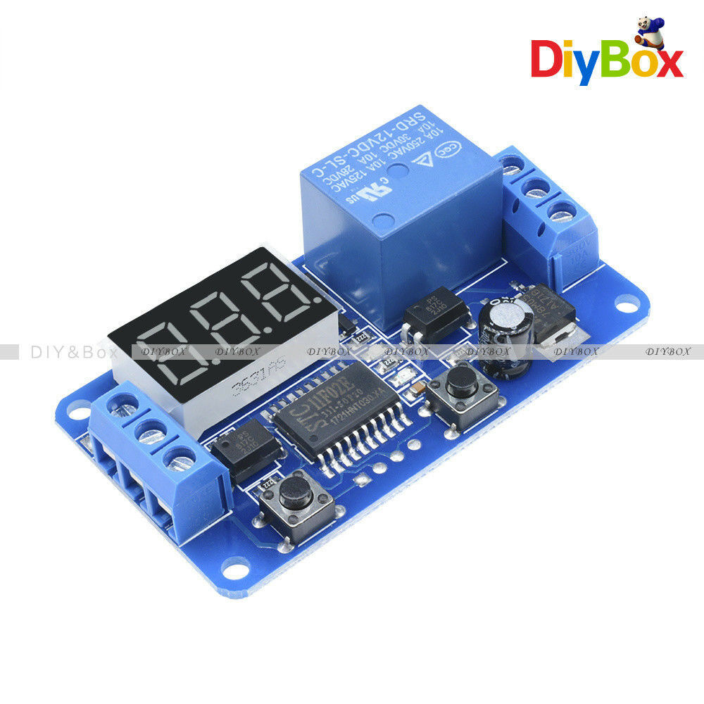 5X DC 12V LED Display Digital Delay Timer Control Switch Relay module