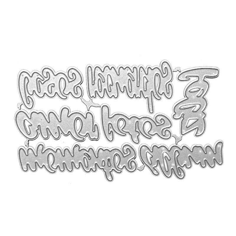 English Letter Metal Cutting Dies Stencil DIY Scrapbooking Album Paper Card Mold